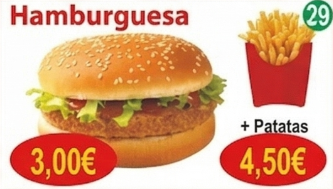 Combo Hamburguesa + Patatas