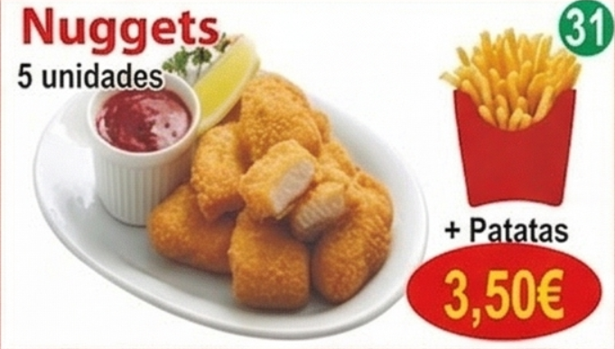 Combo Nuggets + Patatas