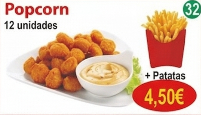 Combo Popcorn + Patatas