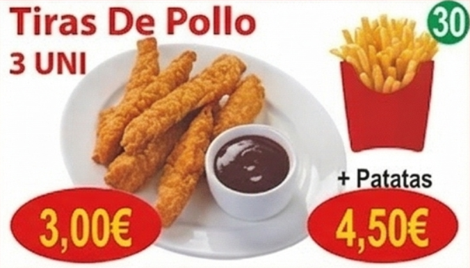 Combo Tiras + Patatas