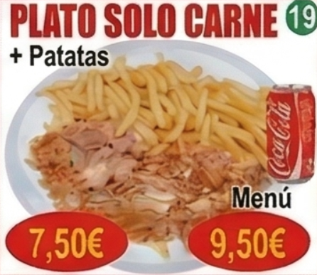 Plato Carne + Patatas